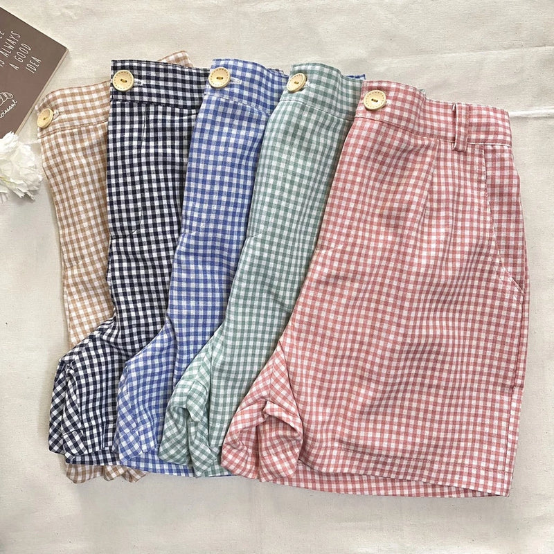 Lila Gingham Shorts