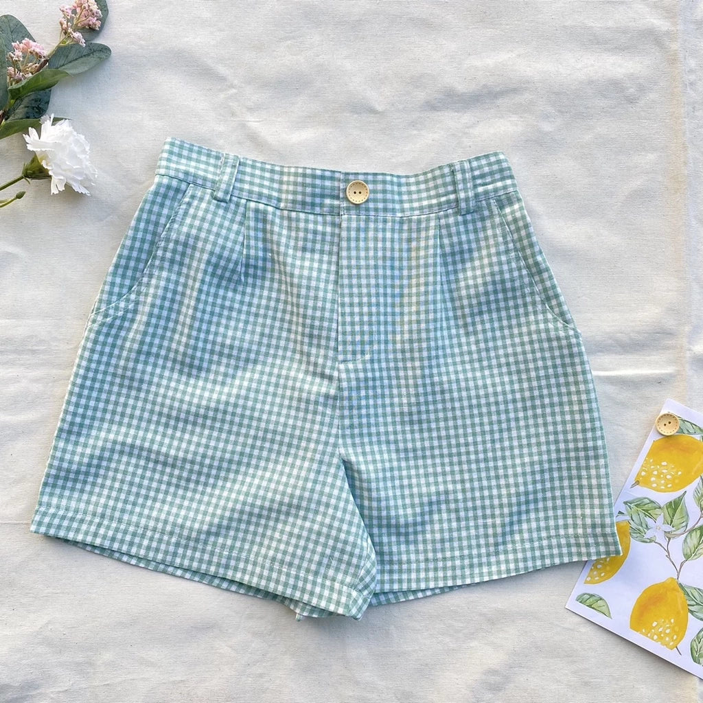 Lila Gingham Shorts