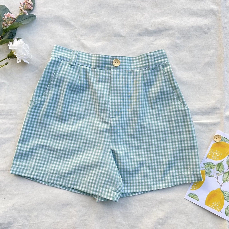 Lila Gingham Shorts