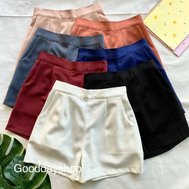 Emma Flat-Front Shorts - all colours