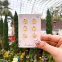 Pompompurin Studs (3 Designs)