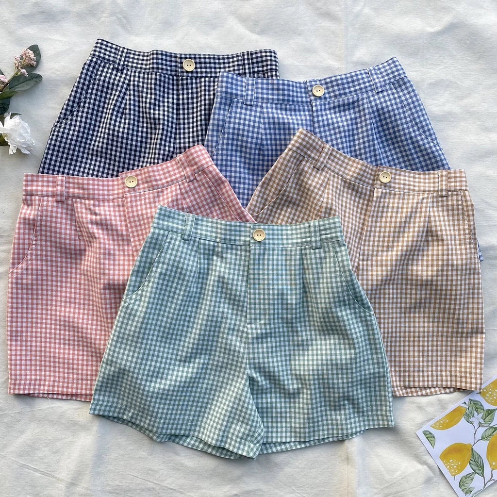 Lila Gingham Shorts
