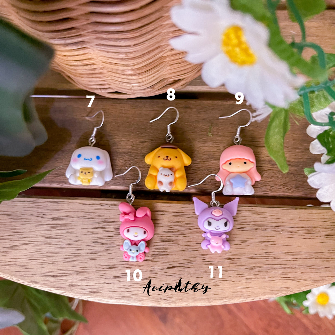 Sanrio Plushie Character Earrings