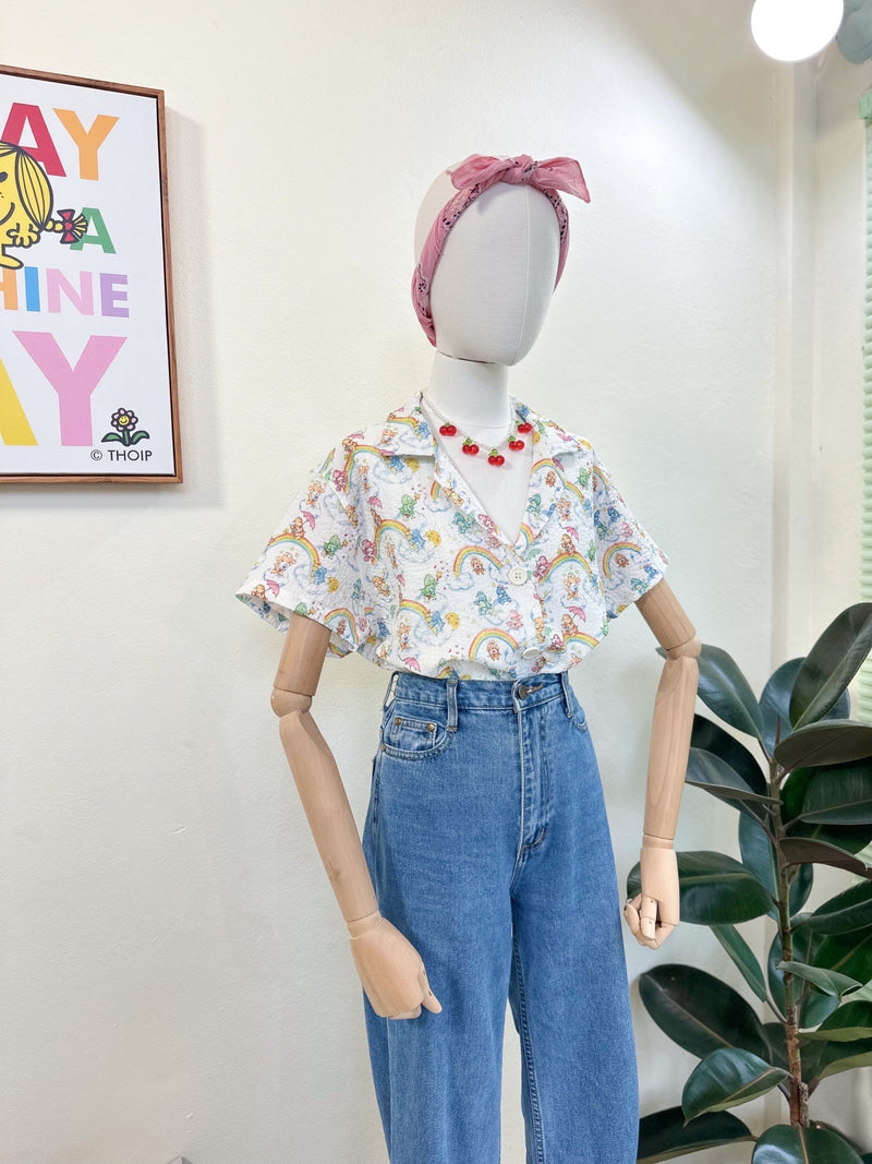 Care Bear Collared Top