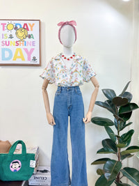 Care Bear Collared Top