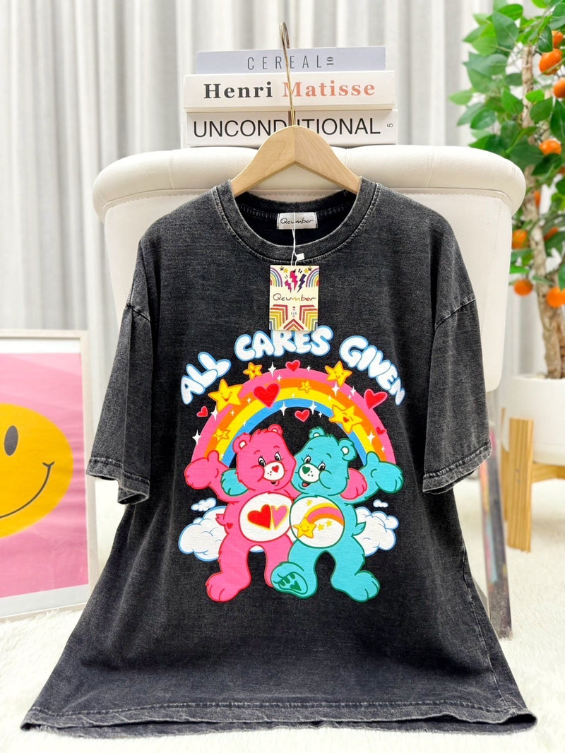 All Cares Given Carebear Acid Wash Tee
