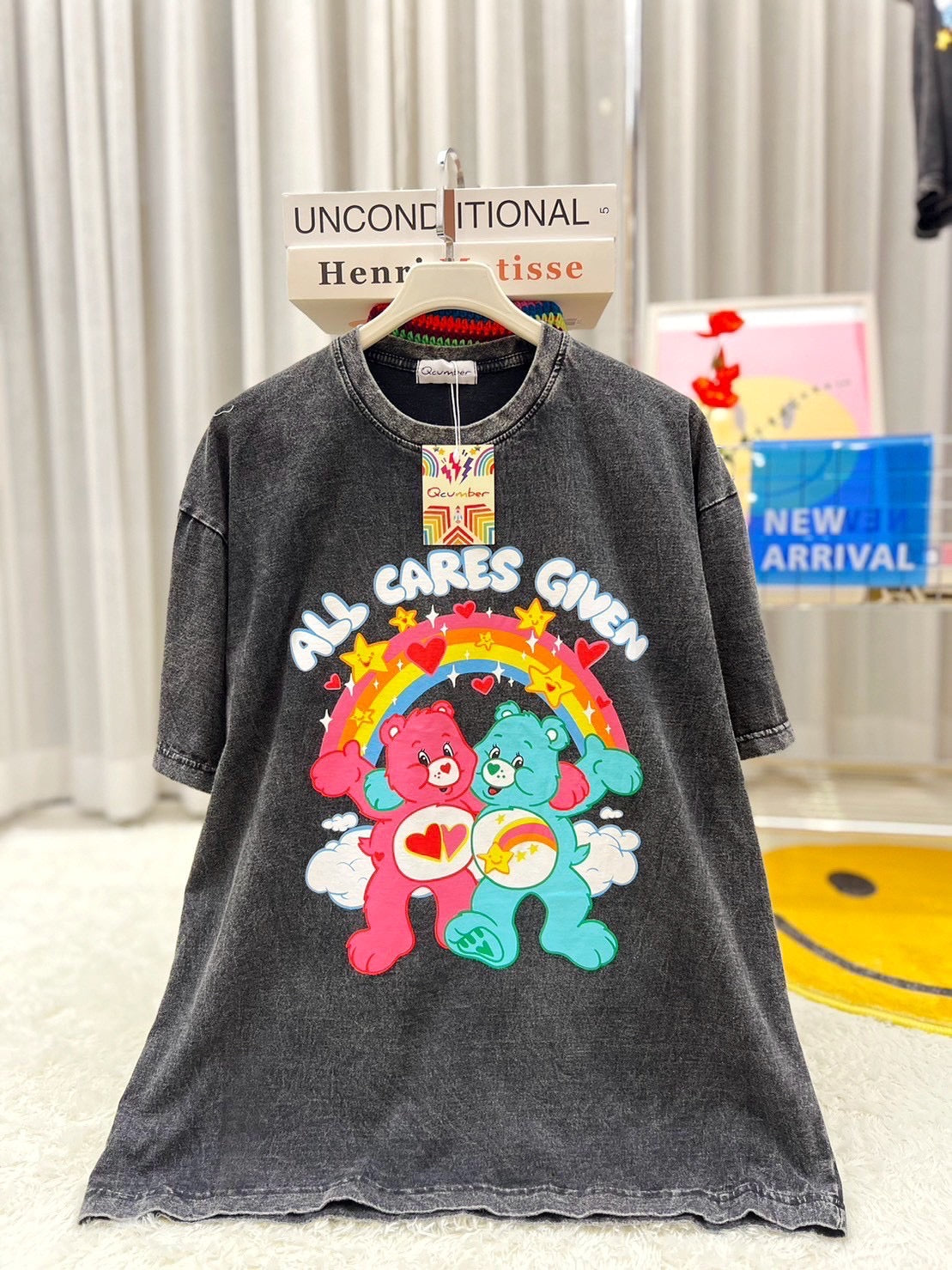 All Cares Given Carebear Acid Wash Tee