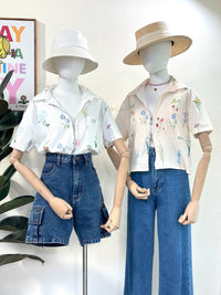 Bloom Floral Zip Top