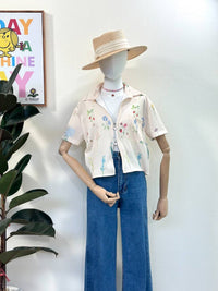 Bloom Floral Zip Top