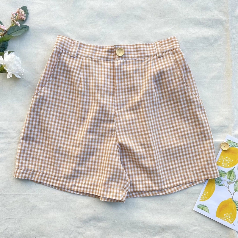 Lila Gingham Shorts
