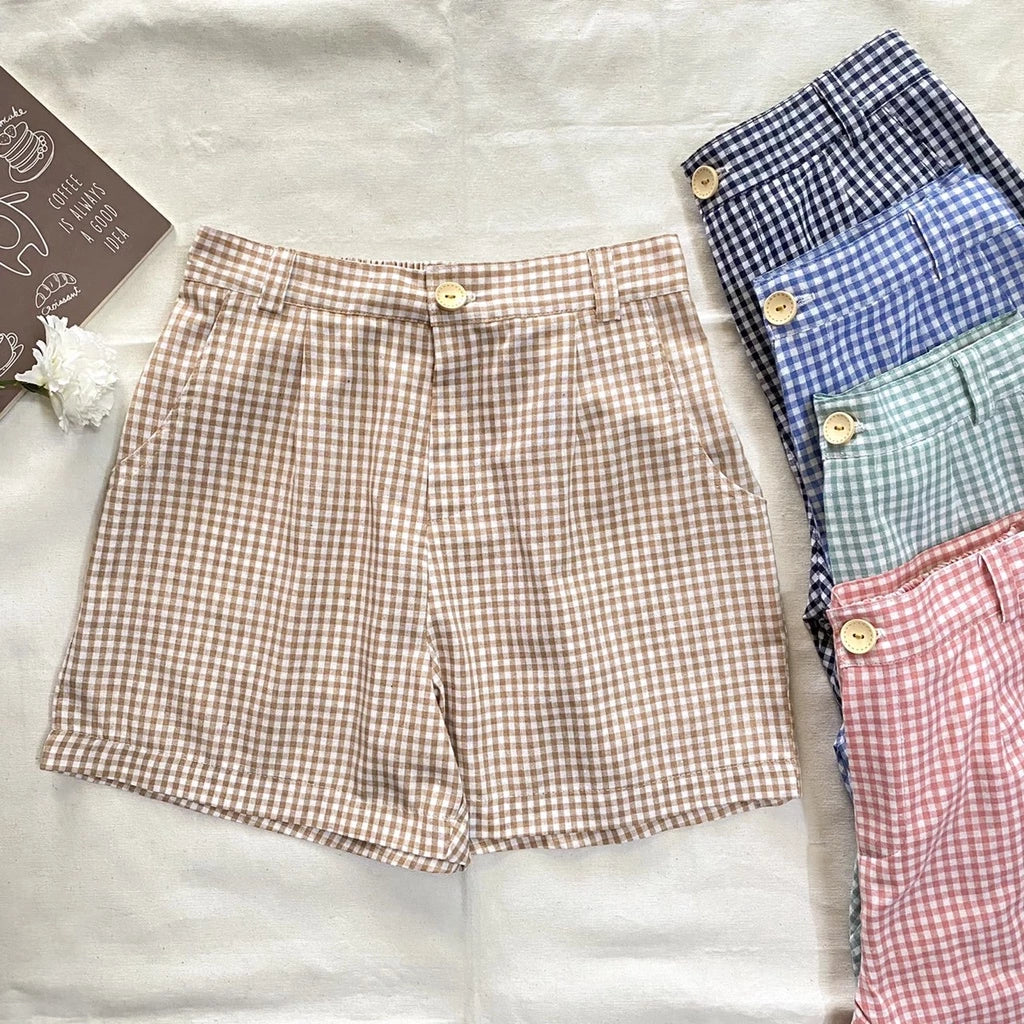 Lila Gingham Shorts
