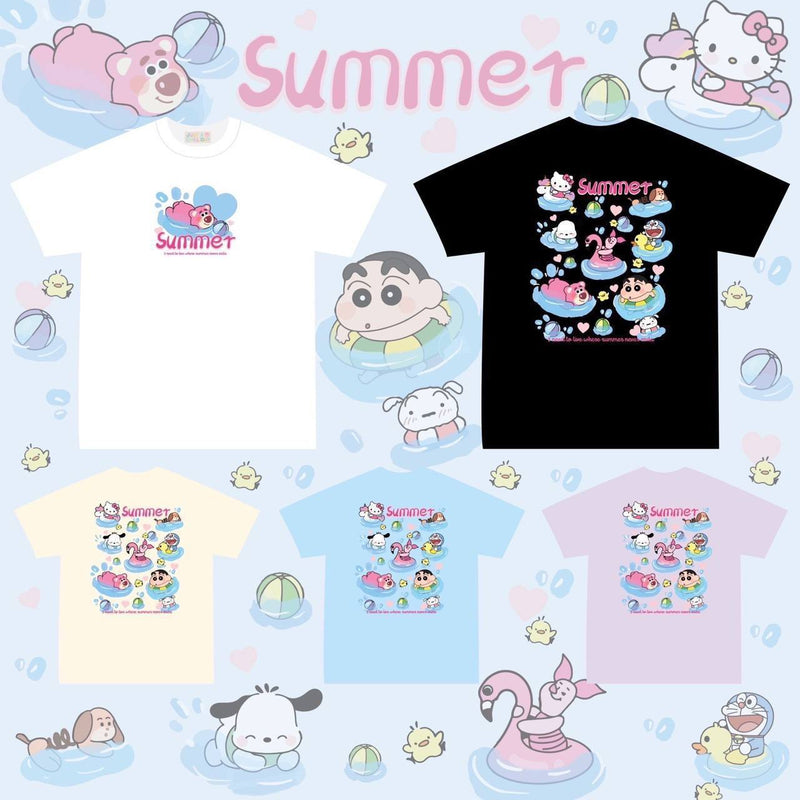 Summer Time Characters Tee