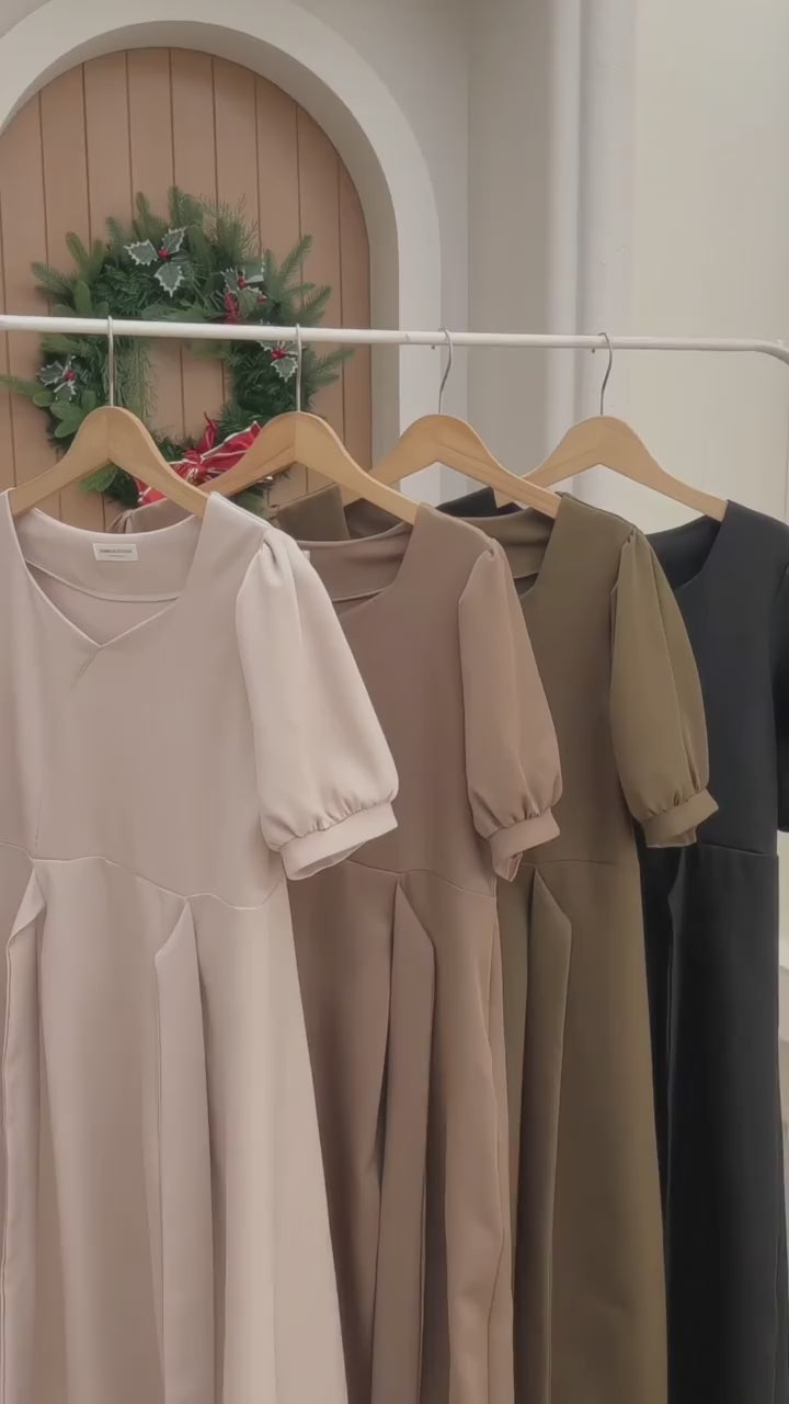 Gigi Square Neck Maxi Dress video