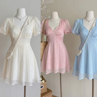 Sienna Sweetheart Puff Mini Dress