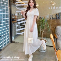 Mia Button Front Maxi Dress