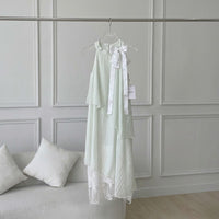 Belle Bow Lace Maxi Dress