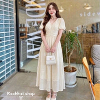 Mia Button Front Maxi Dress