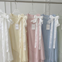 Belle Bow Lace Maxi Dress
