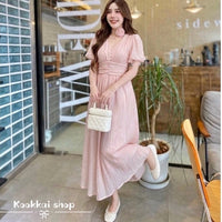 Mia Button Front Maxi Dress