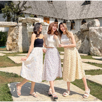 Hana Floral Chiffon Skirt
