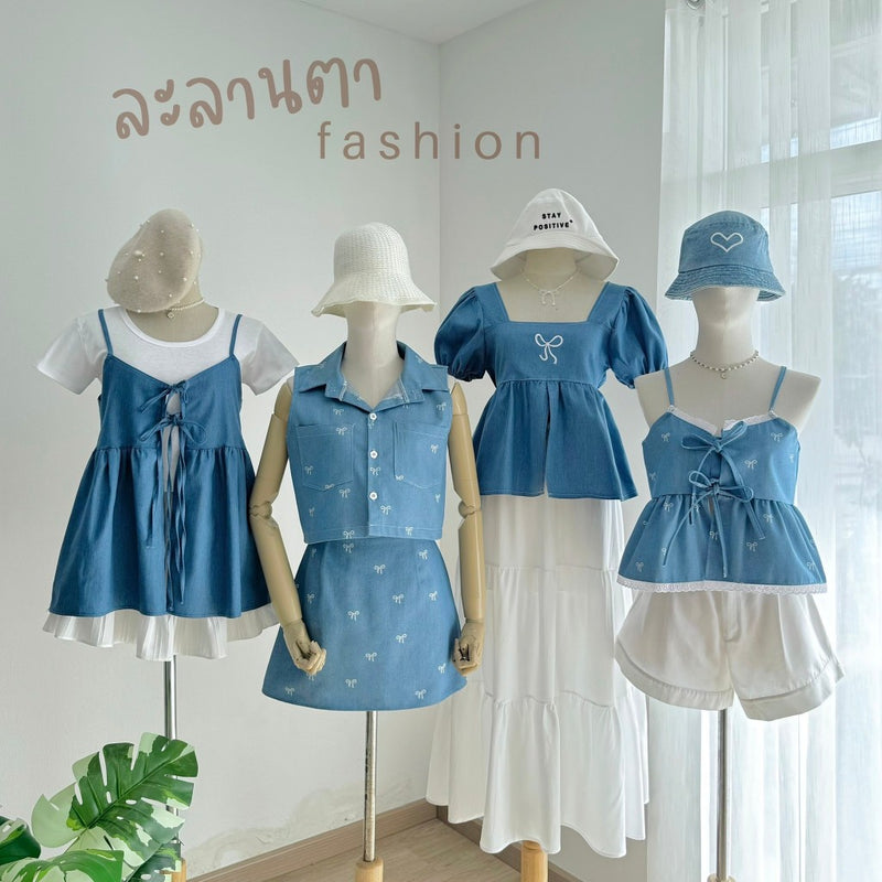 Chambray & Denim Tops (12 Designs)