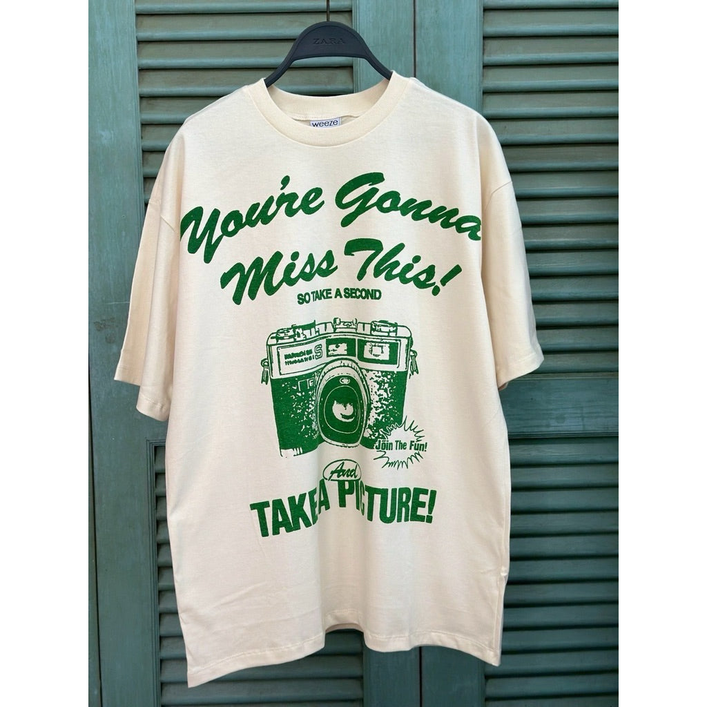 Camera Green Vintage Graphic Tee