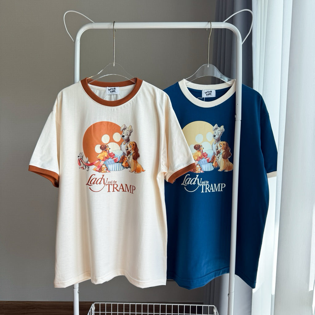 Lady Pup Oversized Tee - both colours