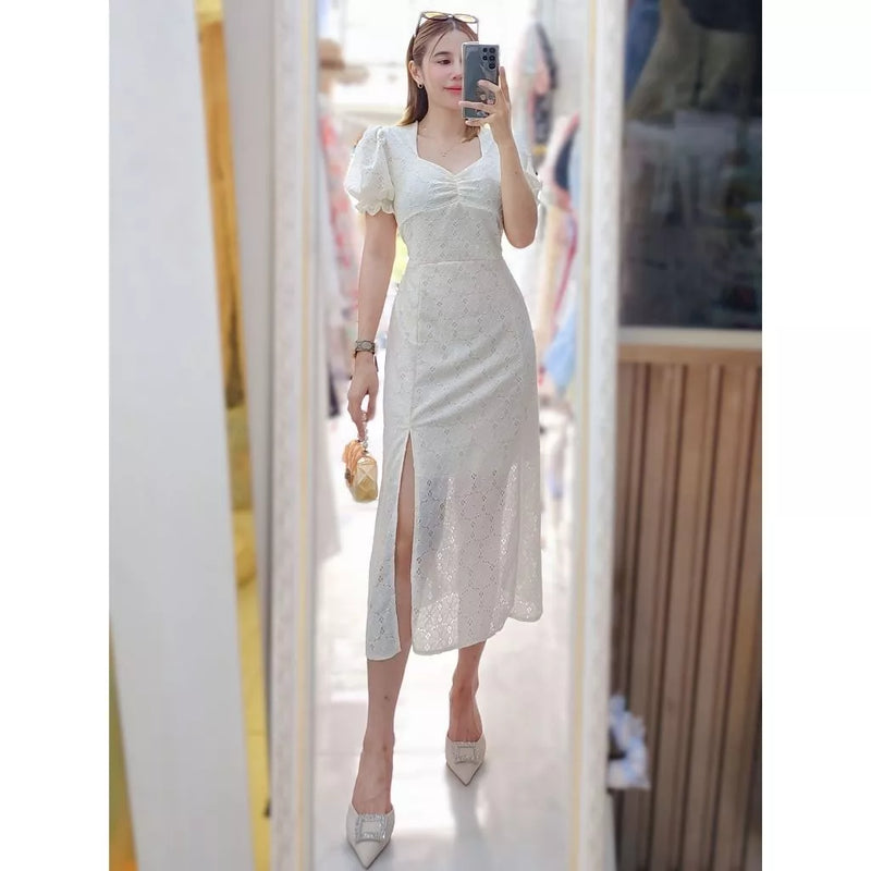 Clementine Sweetheart Lace Dress