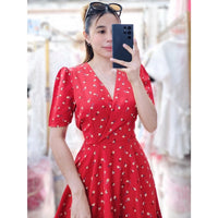 Aurelia Ruffled Dress (Floral)