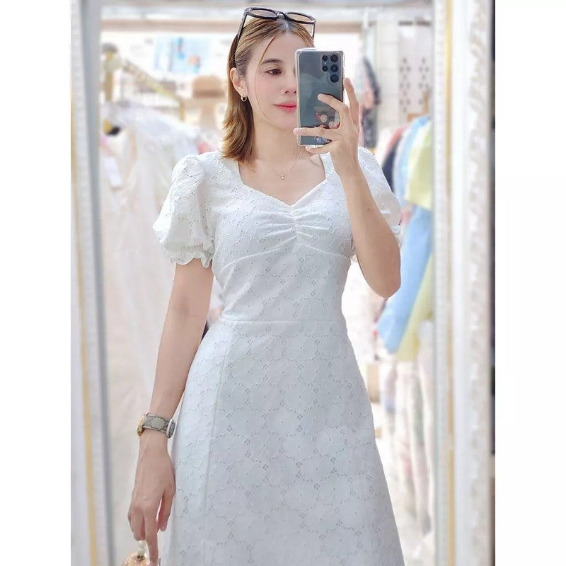 Clementine Sweetheart Lace Dress