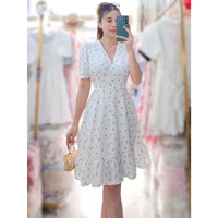 Aurelia Ruffled Dress (Floral)