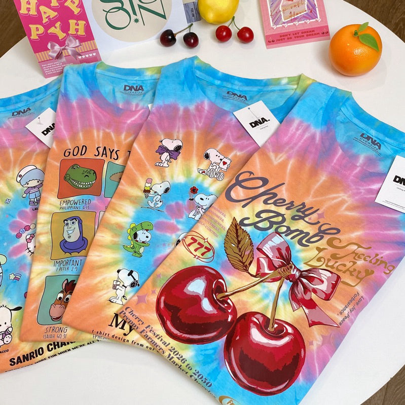 Cherry Bomb Tie-Dye Oversized Tee