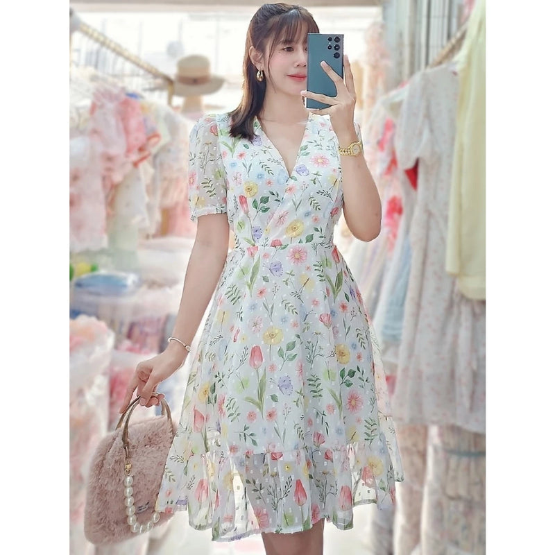 Aurelia Swiss Dot Dress (Spring)