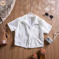 Basic Ribbon Zip Top