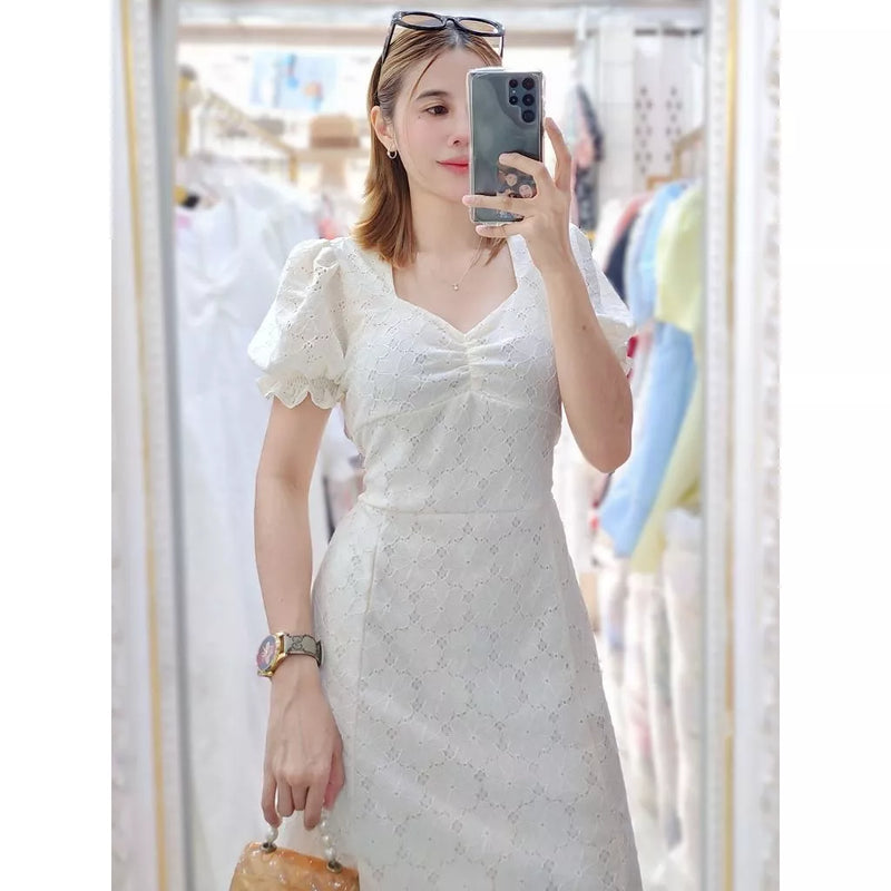 Clementine Sweetheart Lace Dress