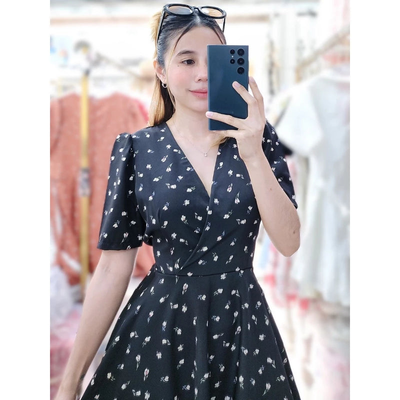 Aurelia Ruffled Dress (Floral)