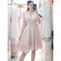 Aurelia Ruffled Dress (Floral)