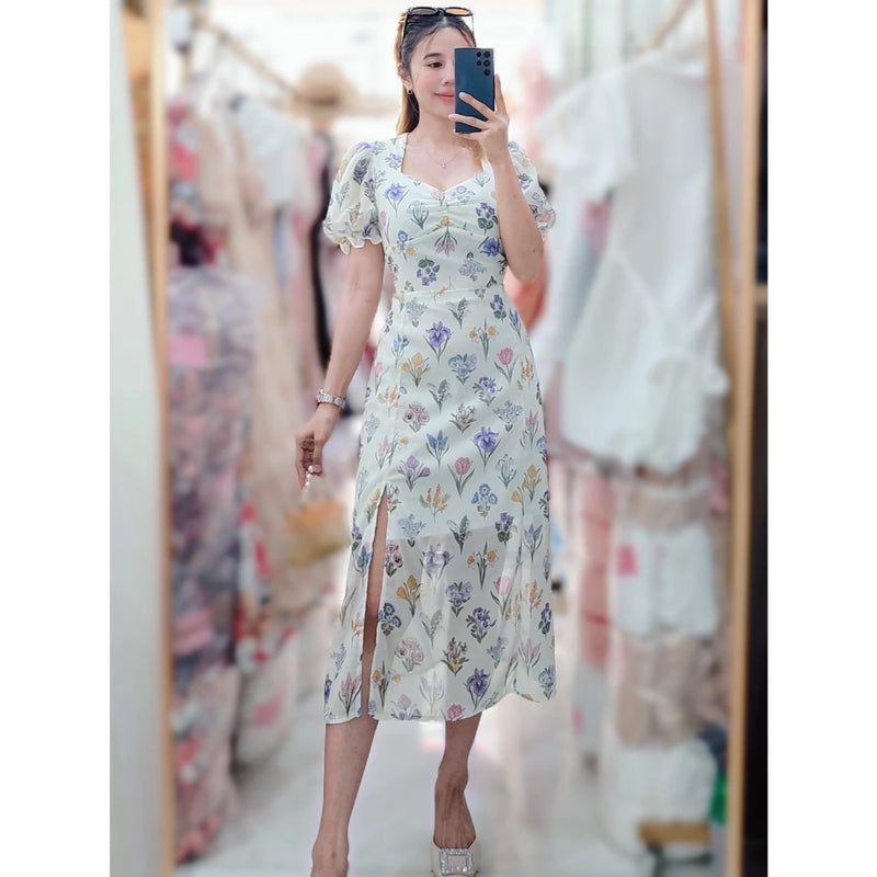 Clementine Sweetheart Chiffon Dress (Spring)