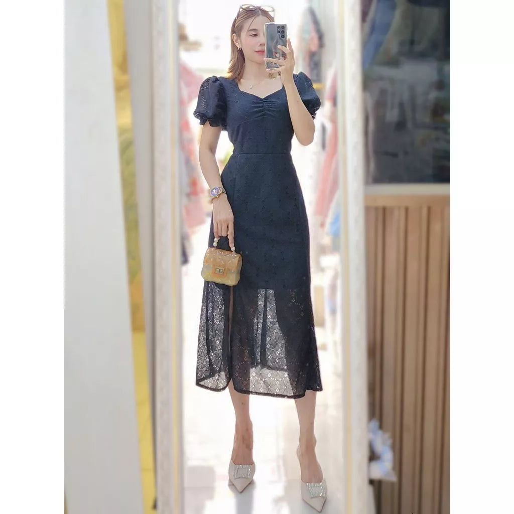 Clementine Sweetheart Lace Dress