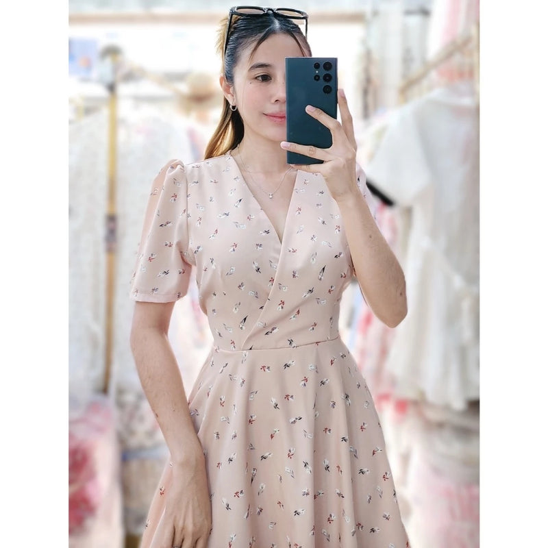 Aurelia Ruffled Dress (Floral)