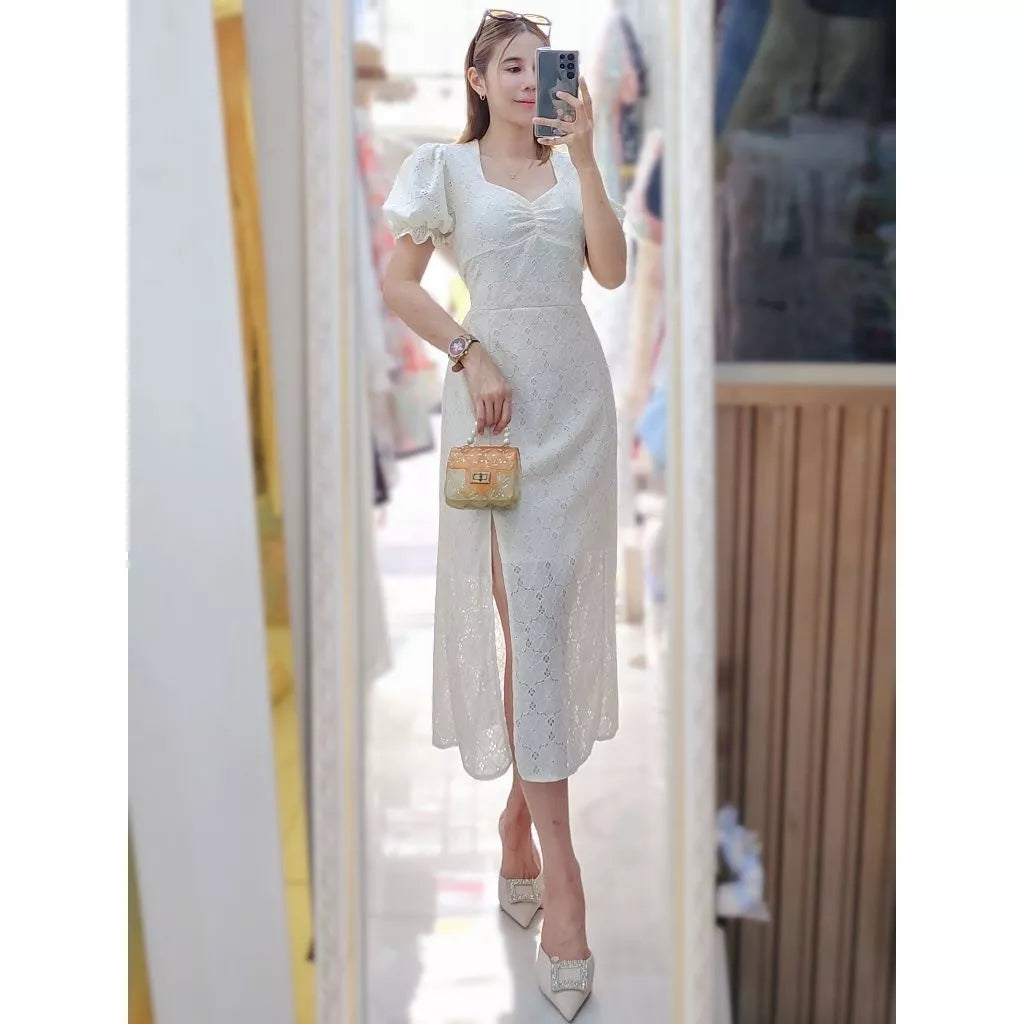 Clementine Sweetheart Lace Dress