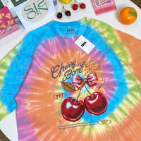 Cherry Bomb Tie-Dye Oversized Tee (Orange)