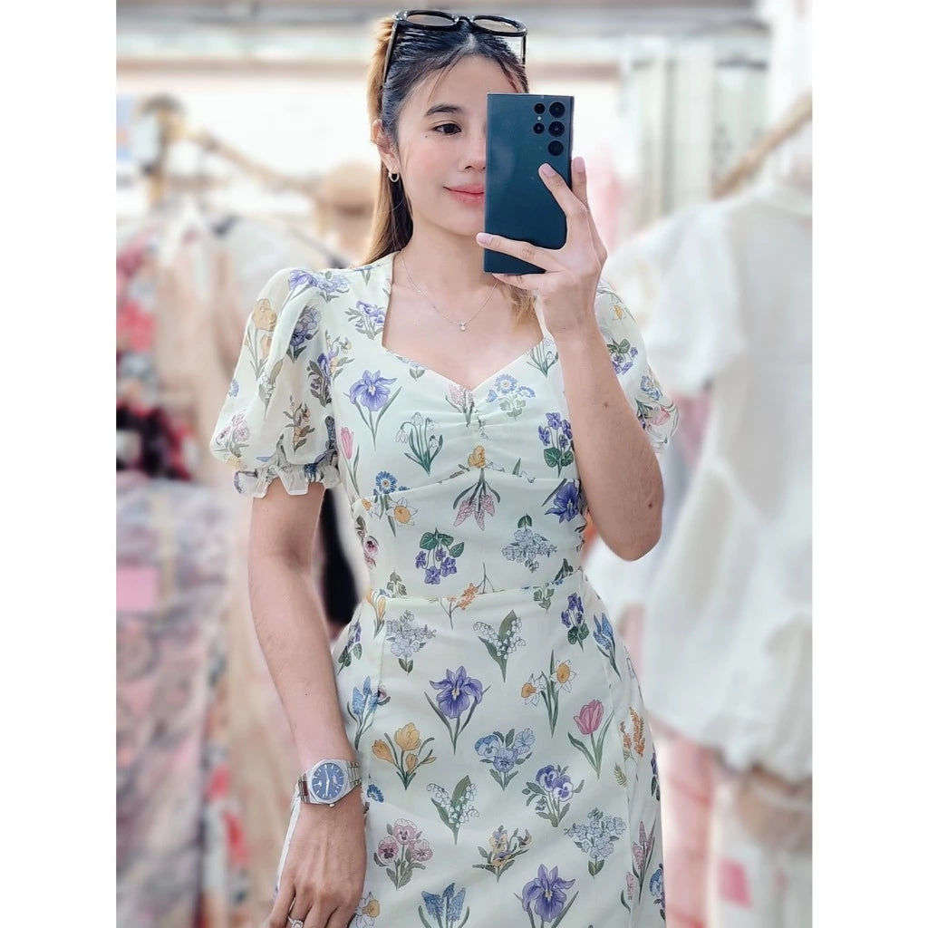 Clementine Sweetheart Chiffon Dress (Spring)