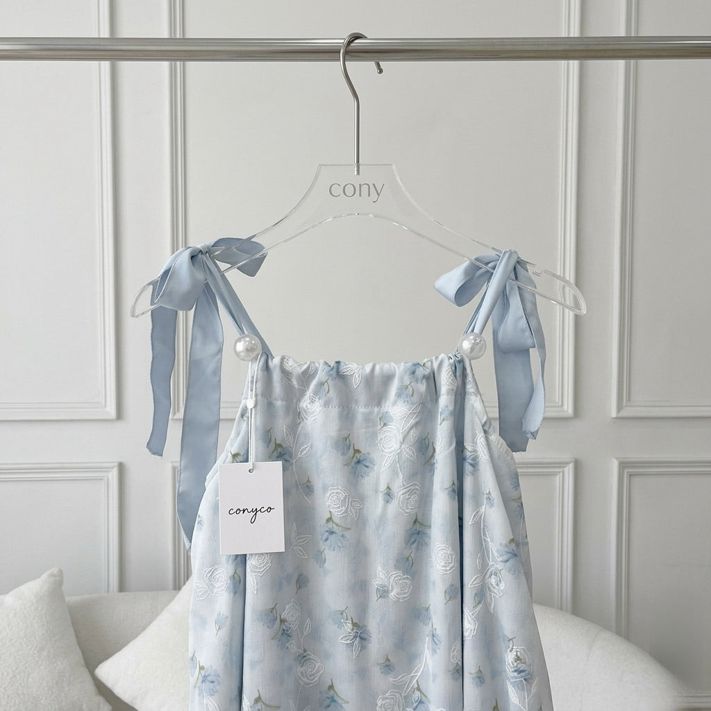Hazel Ribbon Shoulder Dress