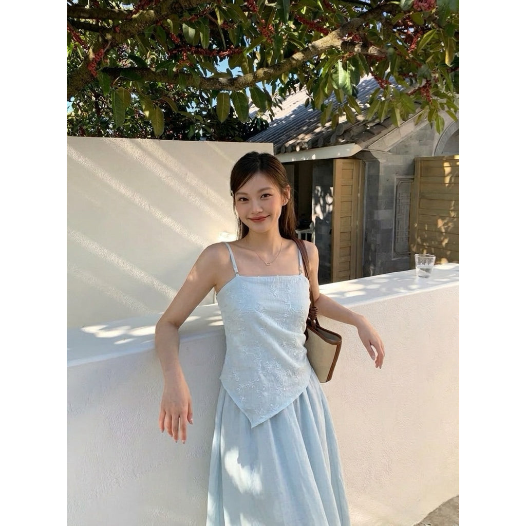 Lila Floral Layered Cami Dress