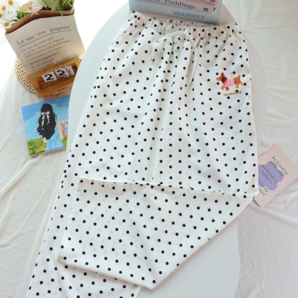 White Polka Dot