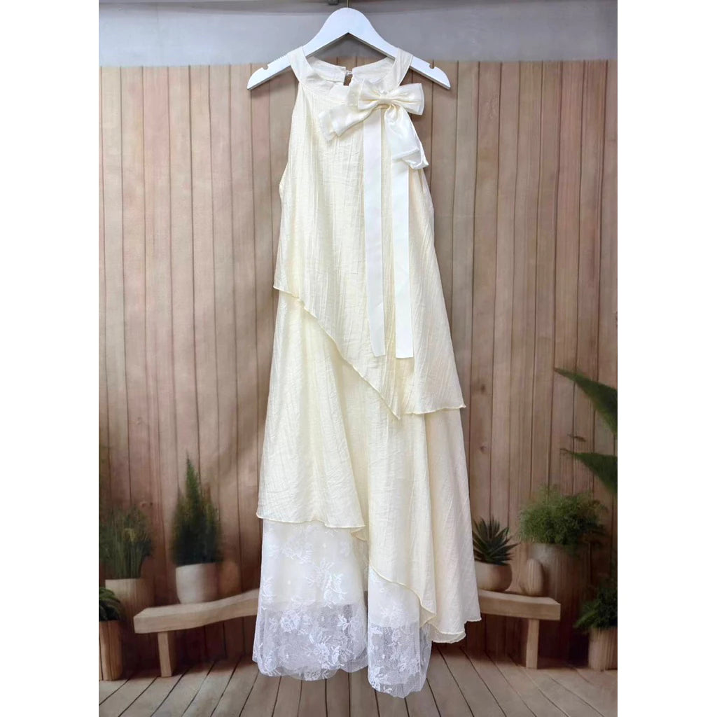 [PO] Belle Bow Lace Maxi Dress