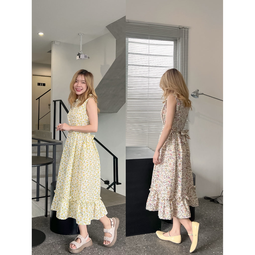 Josie Floral Sleeveless Dress - both prints