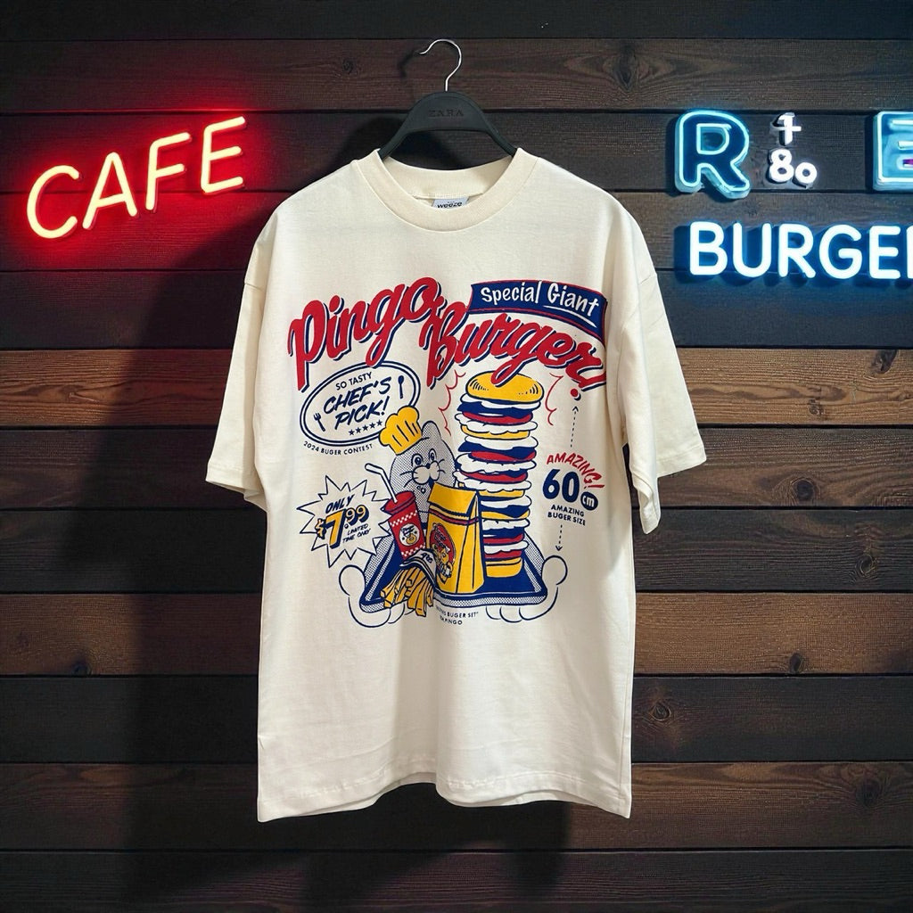 Pingo Burger Vintage Graphic Tee