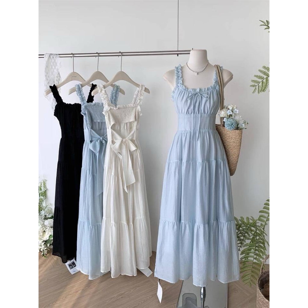 Lilly Backless Smocked Dress